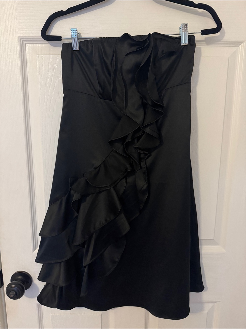 Black Ruffle Dress - Elegant Evening Wear